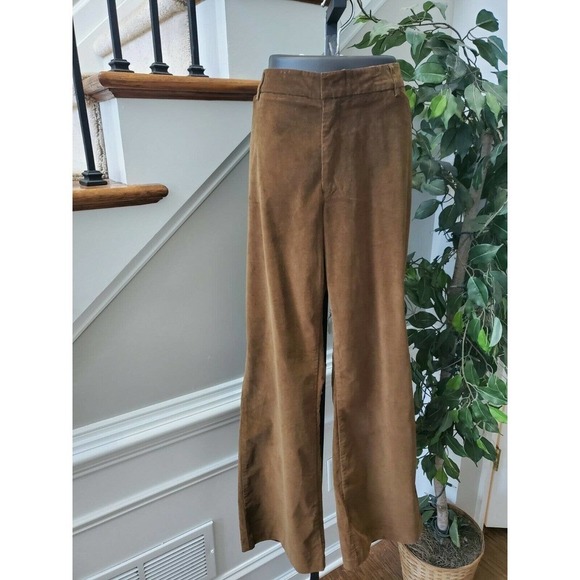 Land's End Women's Brown Cotton & Rayon Modern Fit Boot Cut Casual Pants - Picture 5 of 13